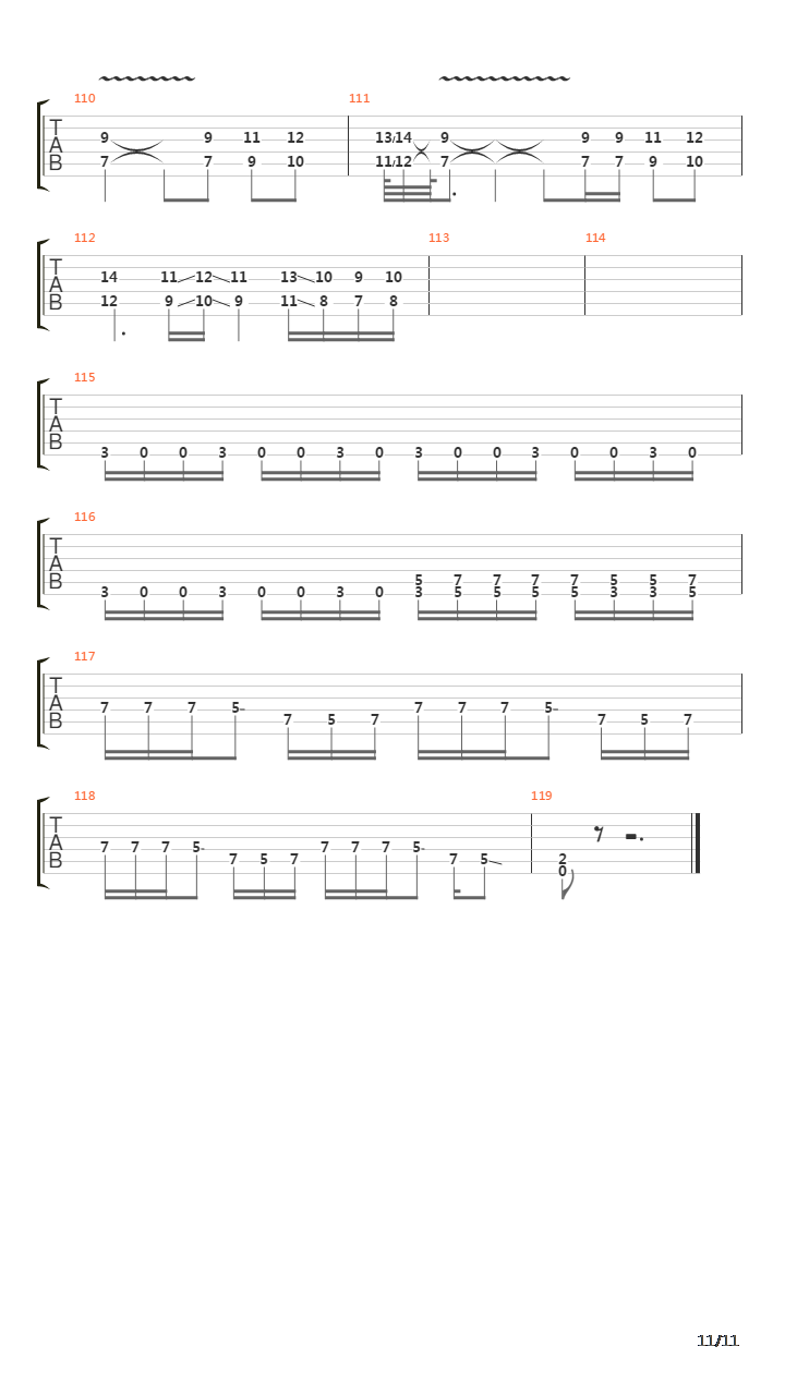 Fuel吉他谱