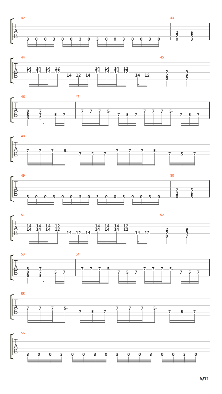 Fuel吉他谱