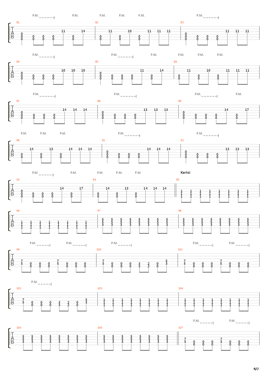 Hirtehinen吉他谱