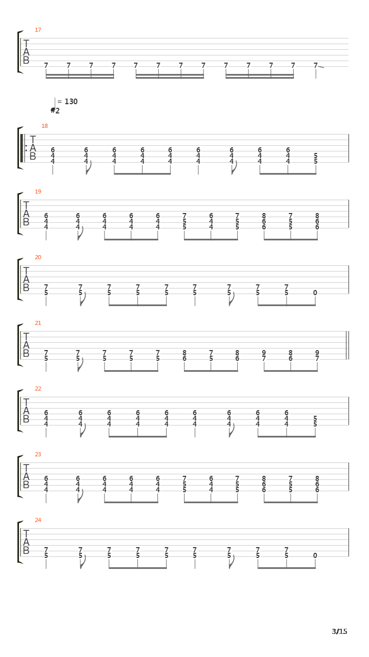 Before The Dawn吉他谱