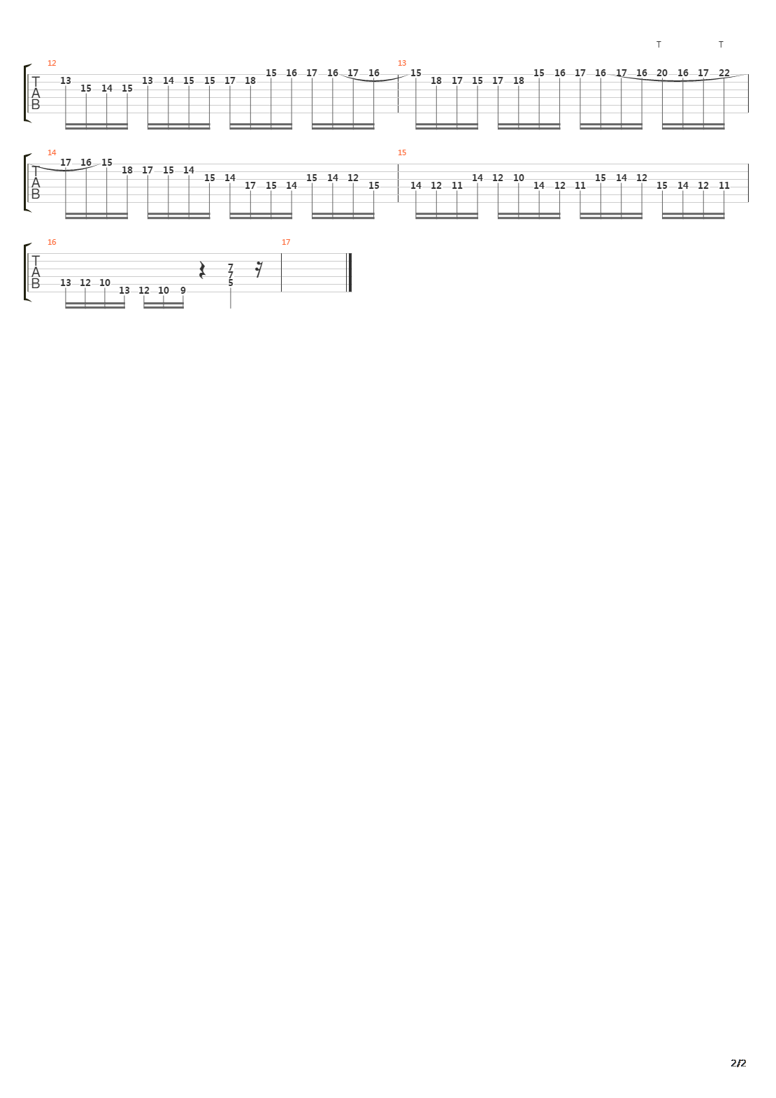 Nick Johnston Style Arpeggios吉他谱