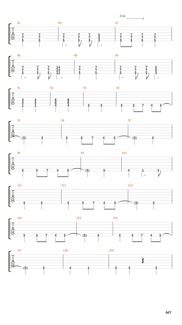 Elastic吉他谱