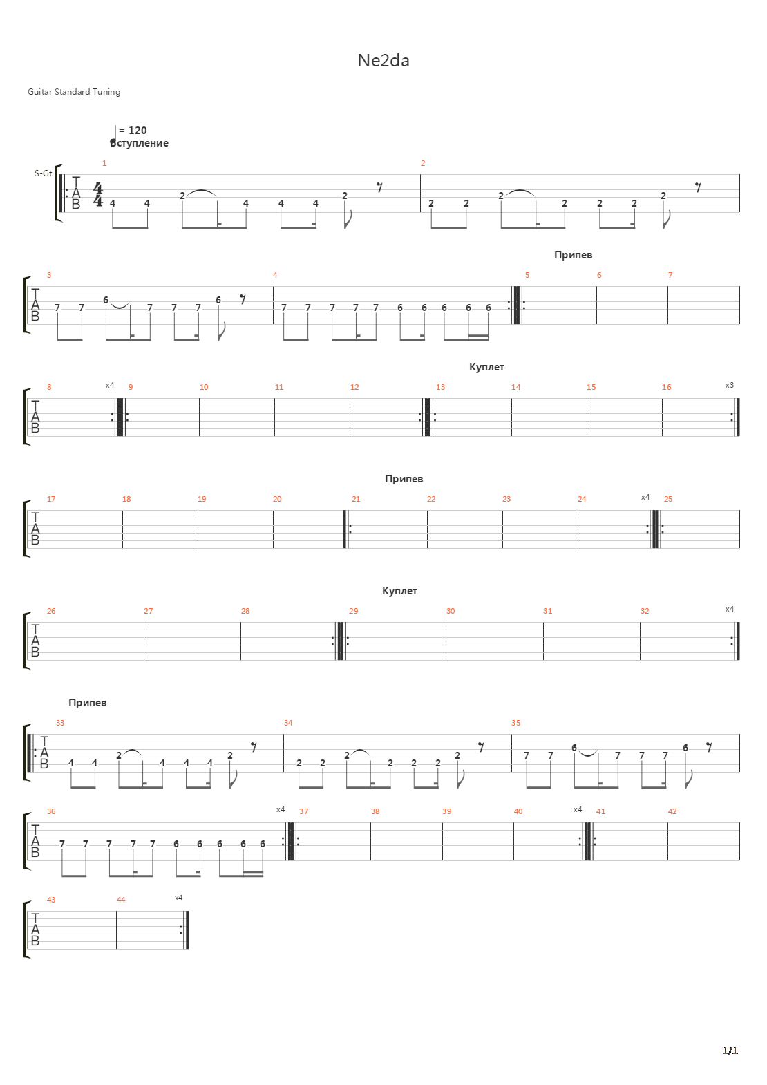 Ne2Da吉他谱