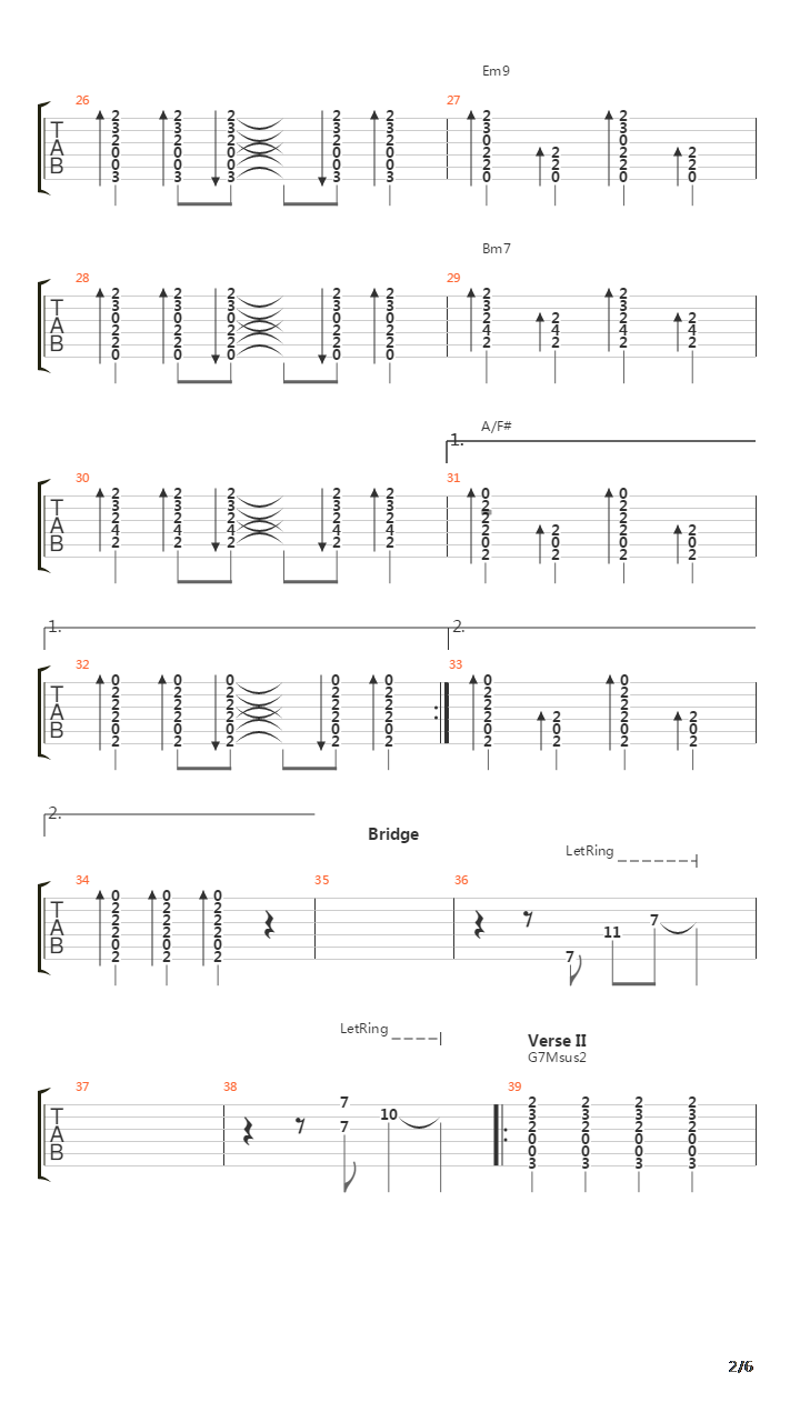 Decode吉他谱