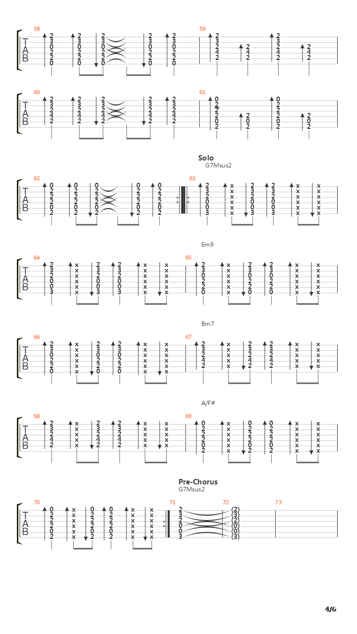 Decode吉他谱