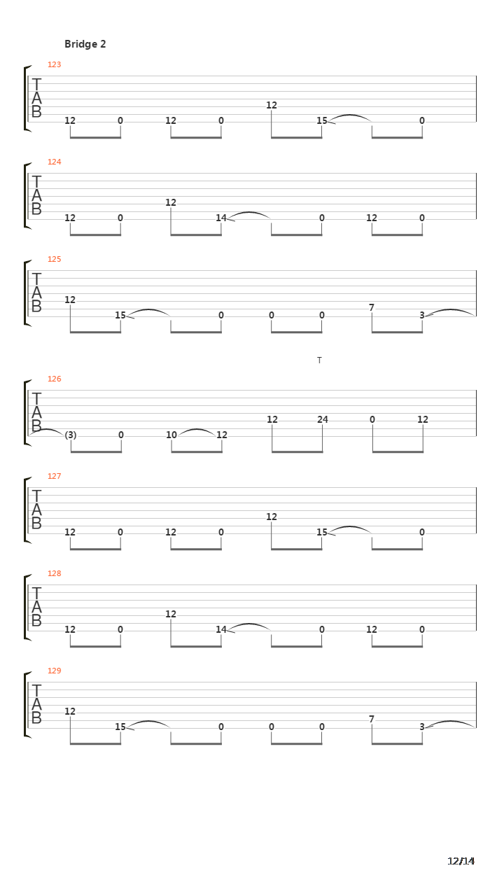 Relapse吉他谱