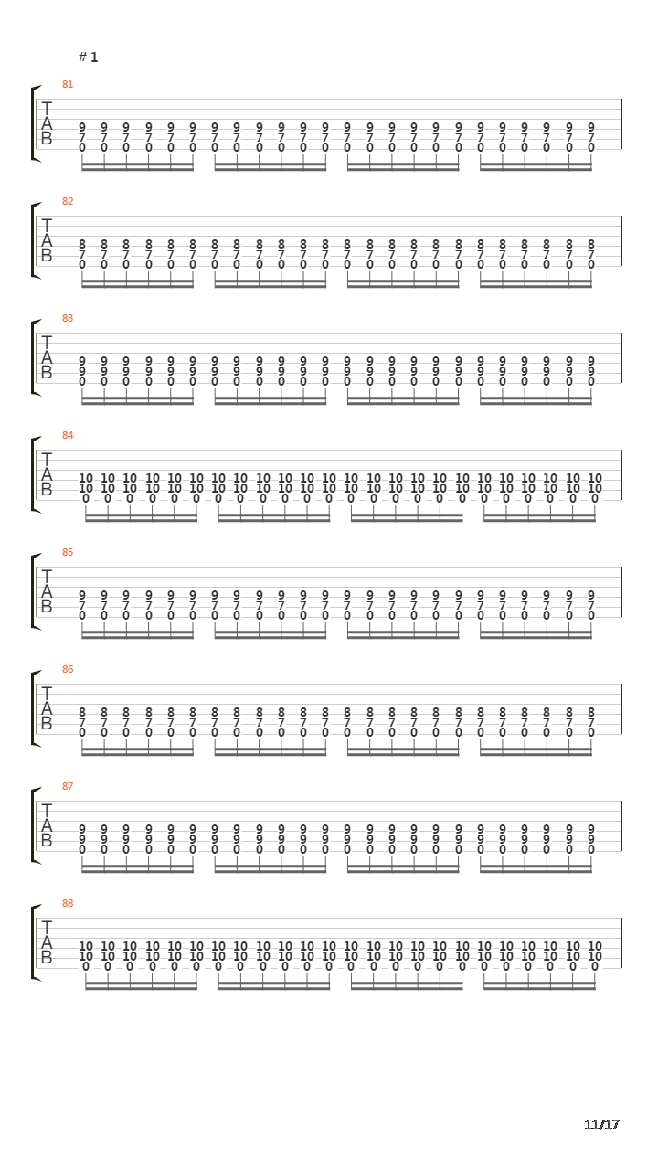 Enochian Hate Plague吉他谱