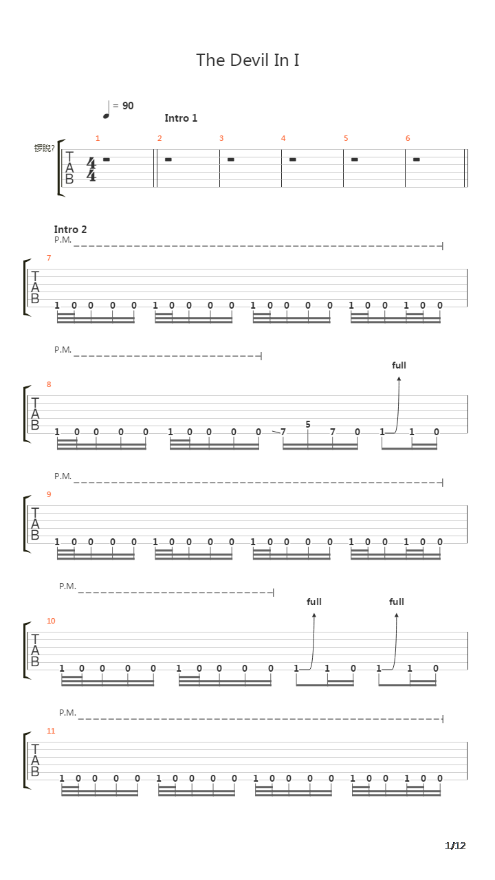 Devil In I吉他谱