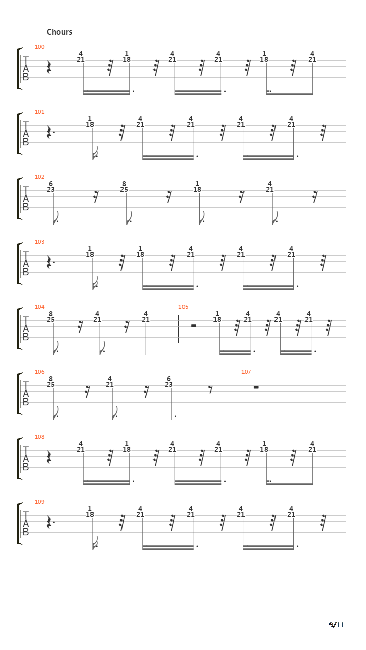 Ricochet吉他谱