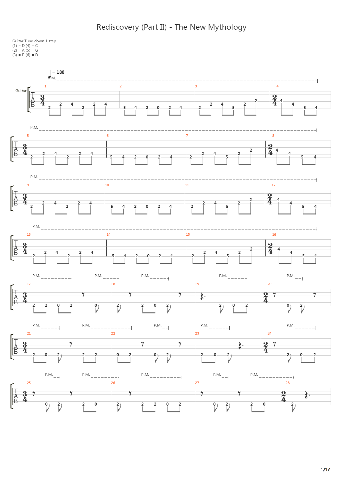 Rediscovery Part Ii - The New Mythology吉他谱