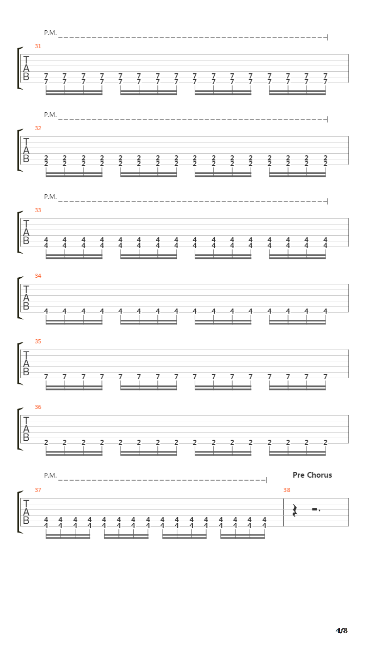 The Part That Hurts The Most吉他谱