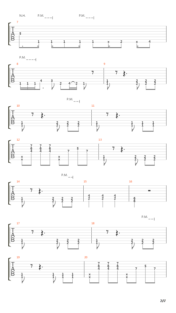 Falling吉他谱