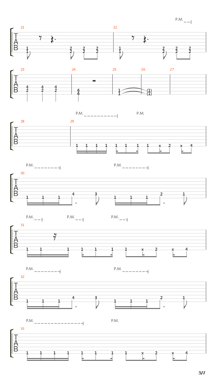 Falling吉他谱