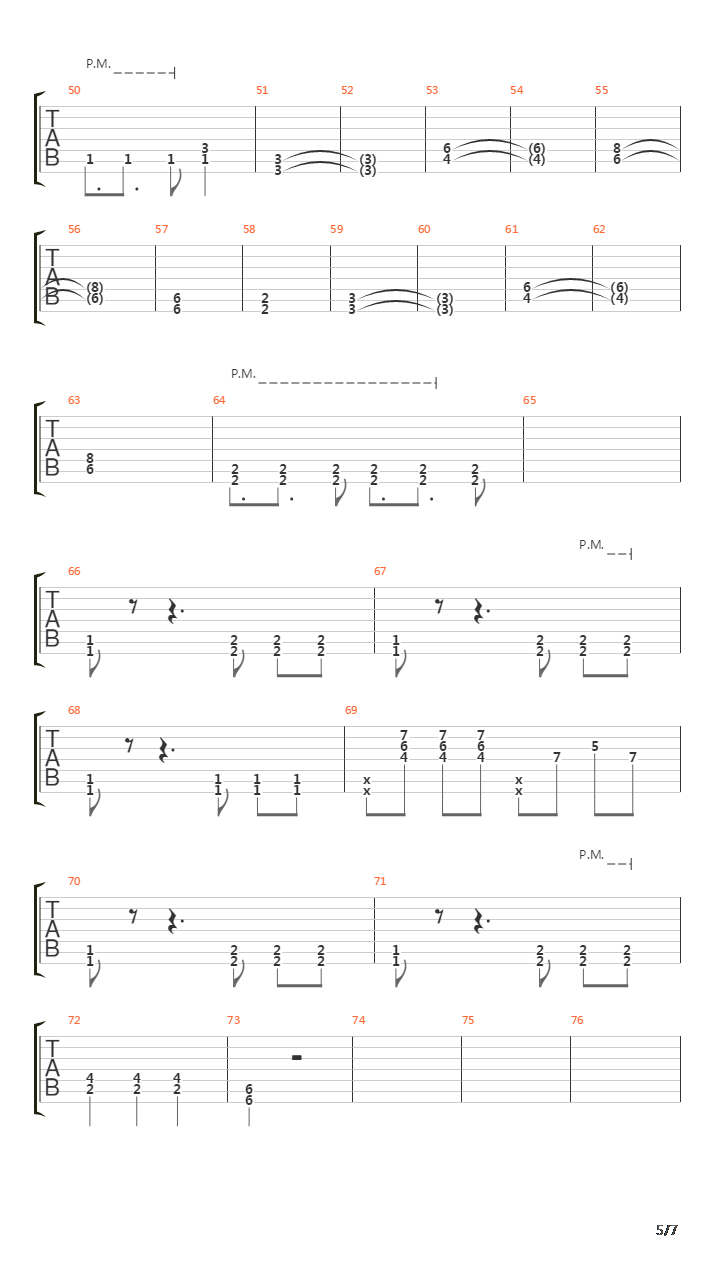 Falling吉他谱