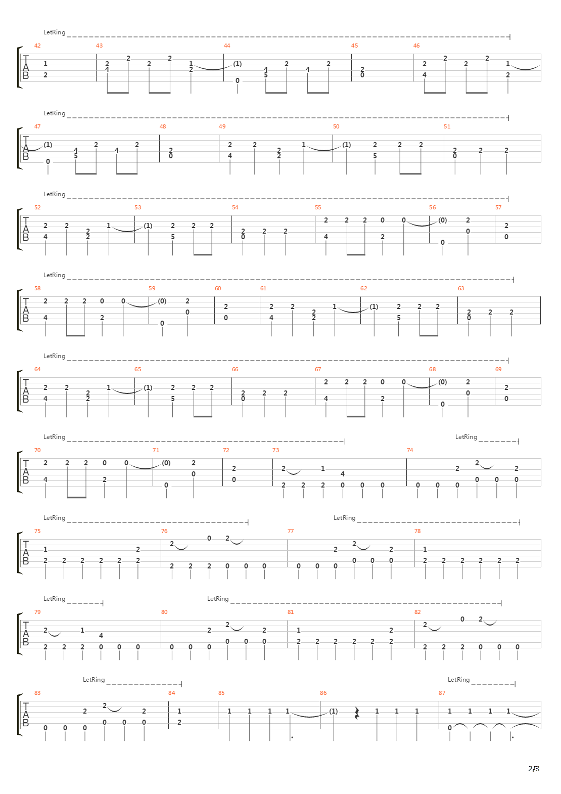 Goner吉他谱