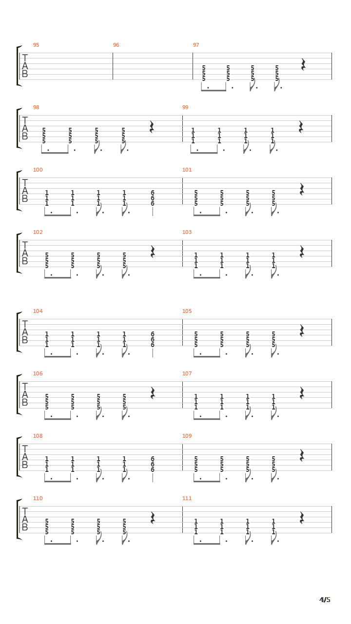 No Frame吉他谱