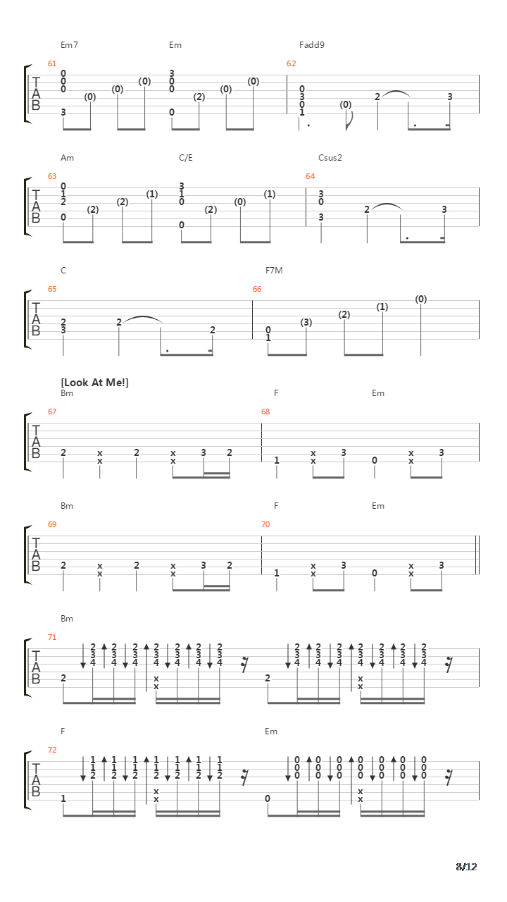 10 Songs吉他谱