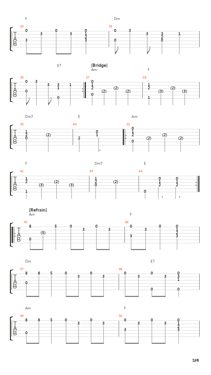 Sad吉他谱