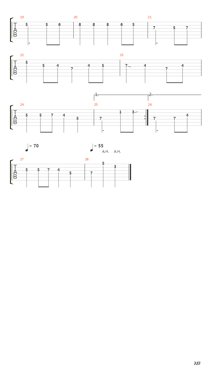 1967（双吉他）吉他谱