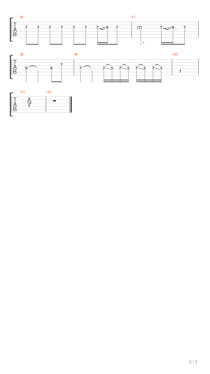 不会改变吉他谱