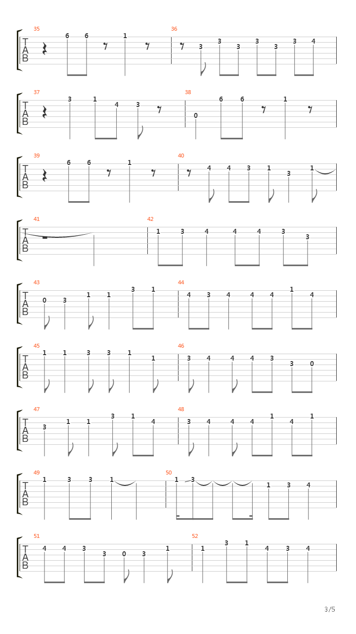 DEJAVU(头文字D)吉他谱