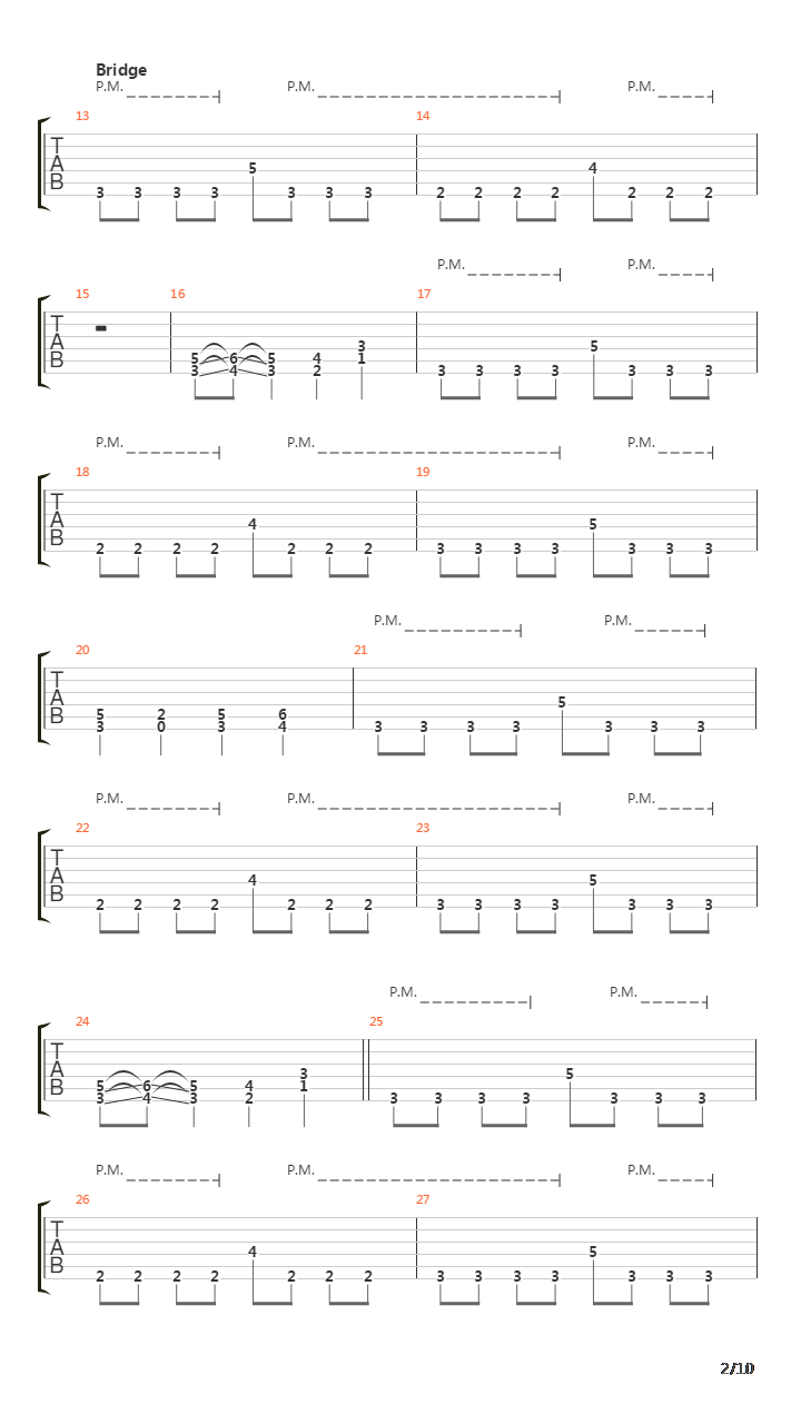 Bound In Acrimony吉他谱