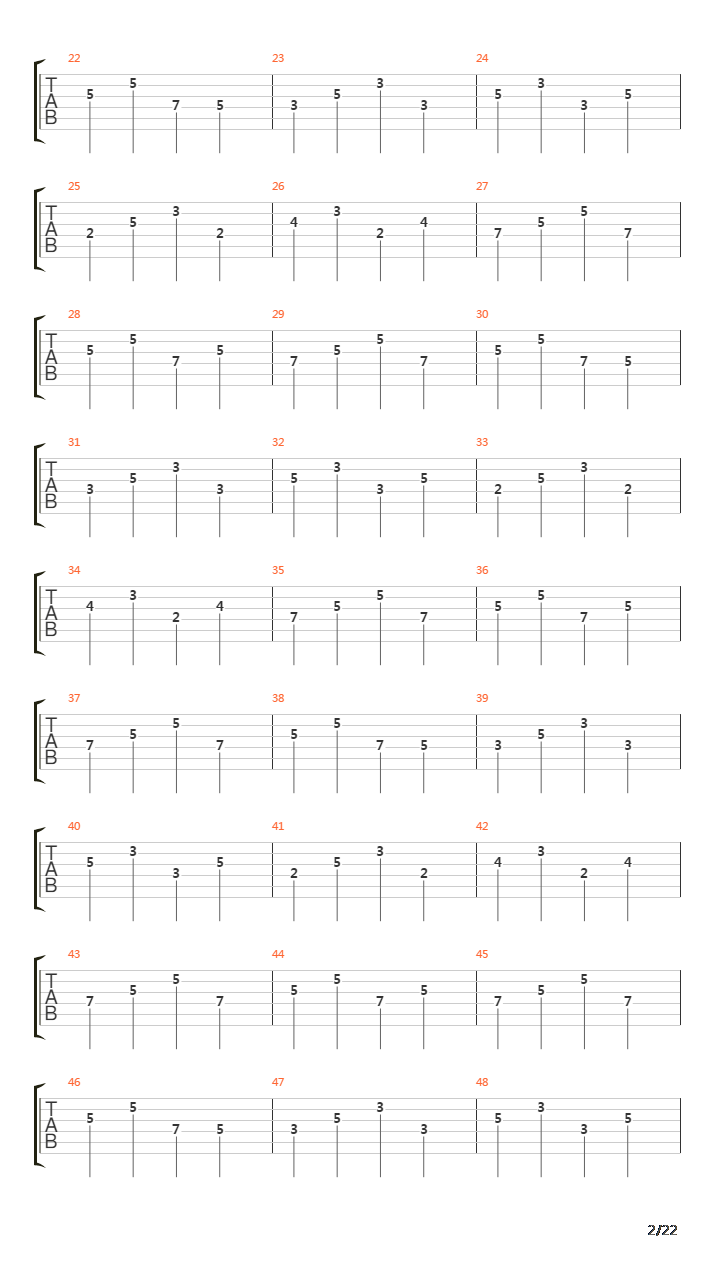 Into The Painted Grey吉他谱