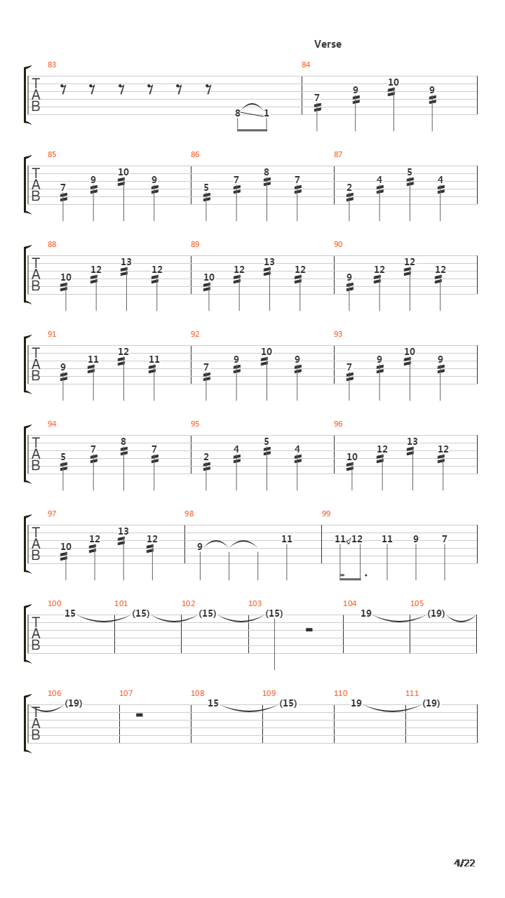 Into The Painted Grey吉他谱