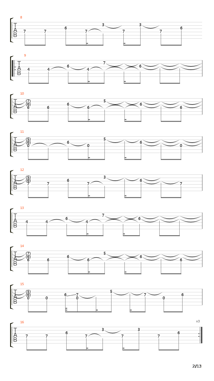 Percees De Lumiere吉他谱