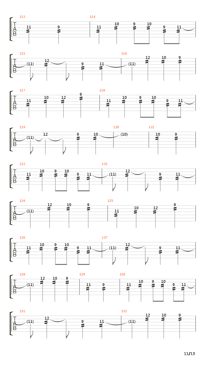 Percees De Lumiere吉他谱