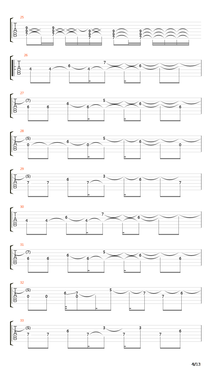 Percees De Lumiere吉他谱