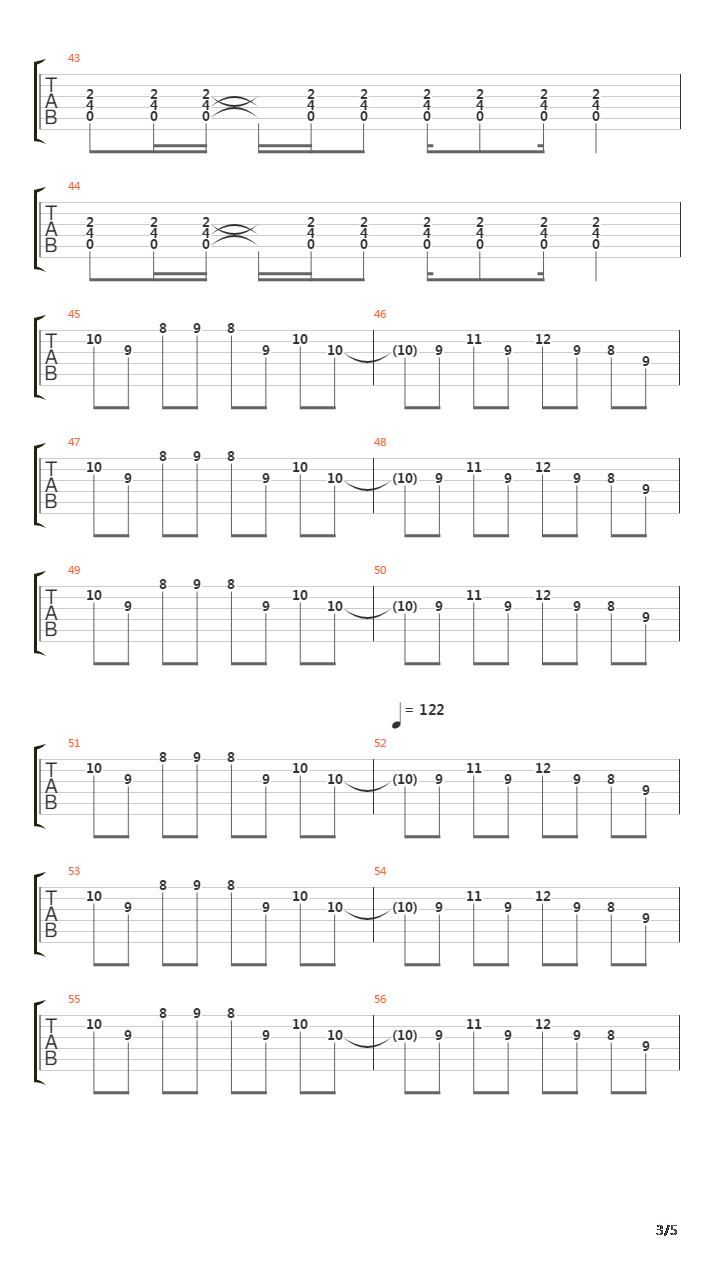 300Mhz吉他谱