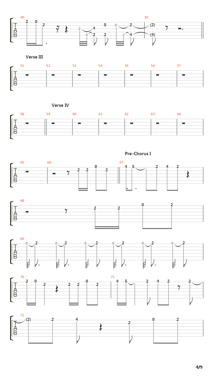 Dna吉他谱