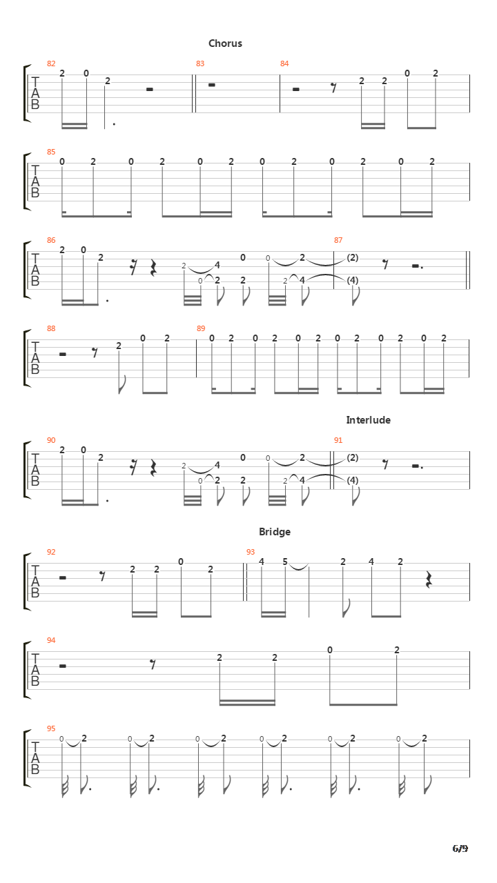 Dna吉他谱