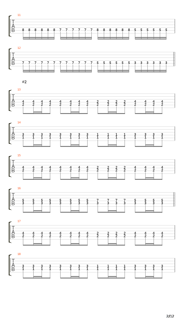 The Dance Of The Pagan Flames吉他谱