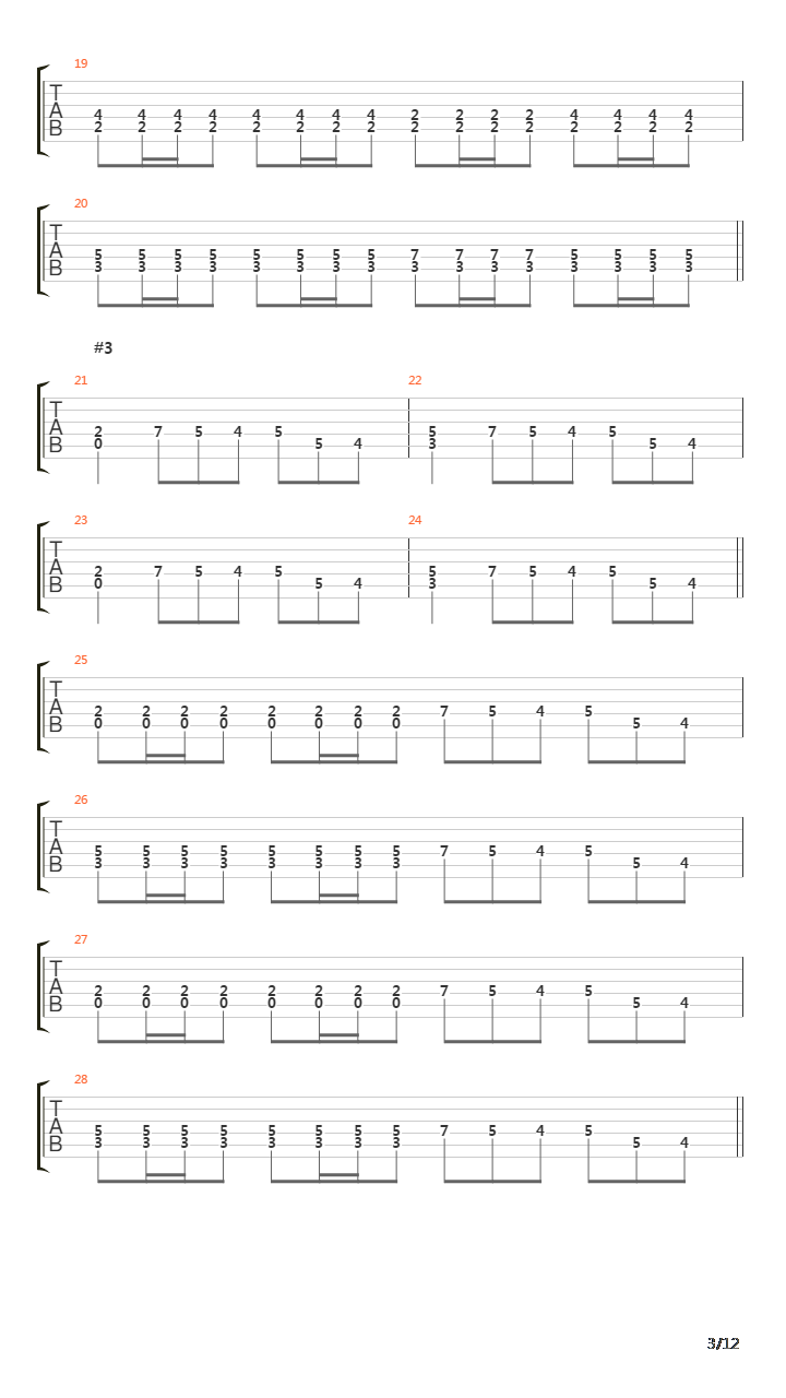 The Dance Of The Pagan Flames吉他谱