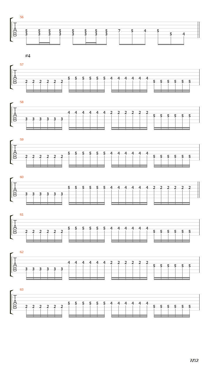 The Dance Of The Pagan Flames吉他谱