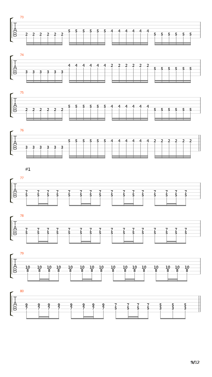 The Dance Of The Pagan Flames吉他谱