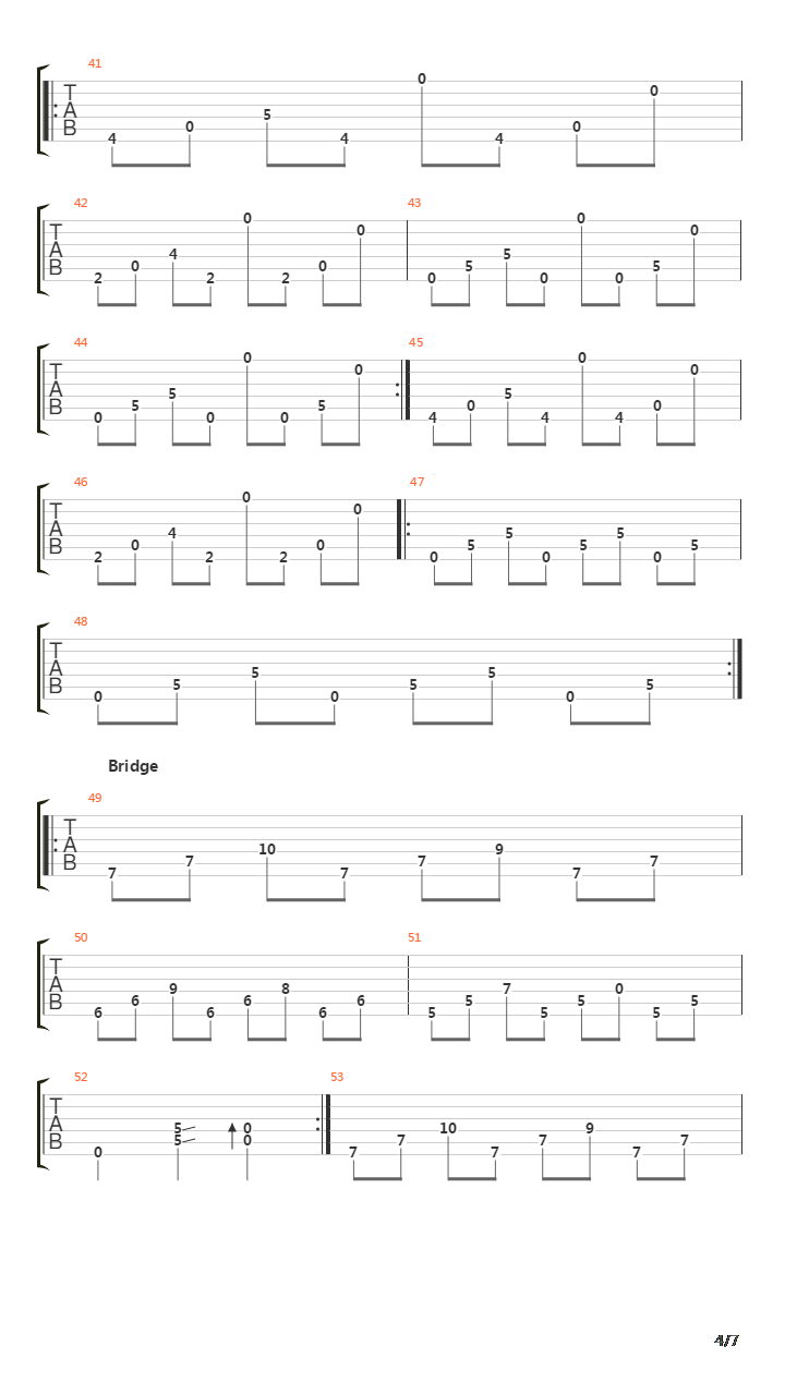 Master吉他谱