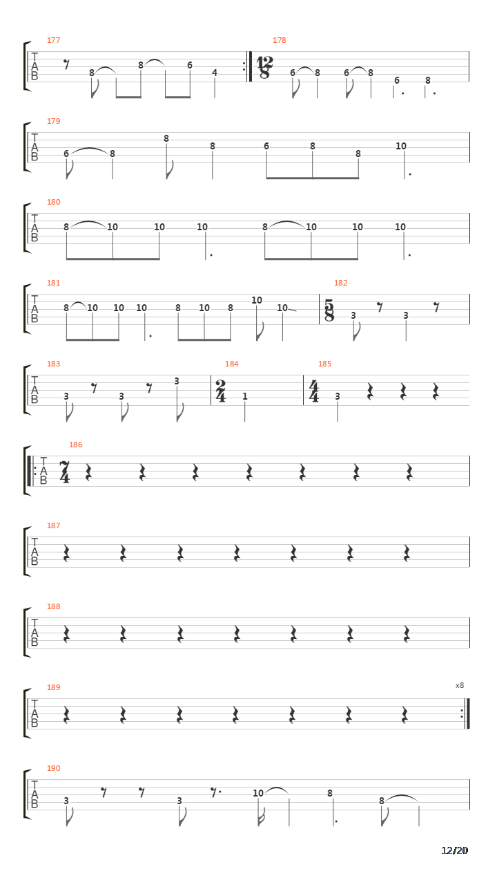 The Proverbial Bellow吉他谱