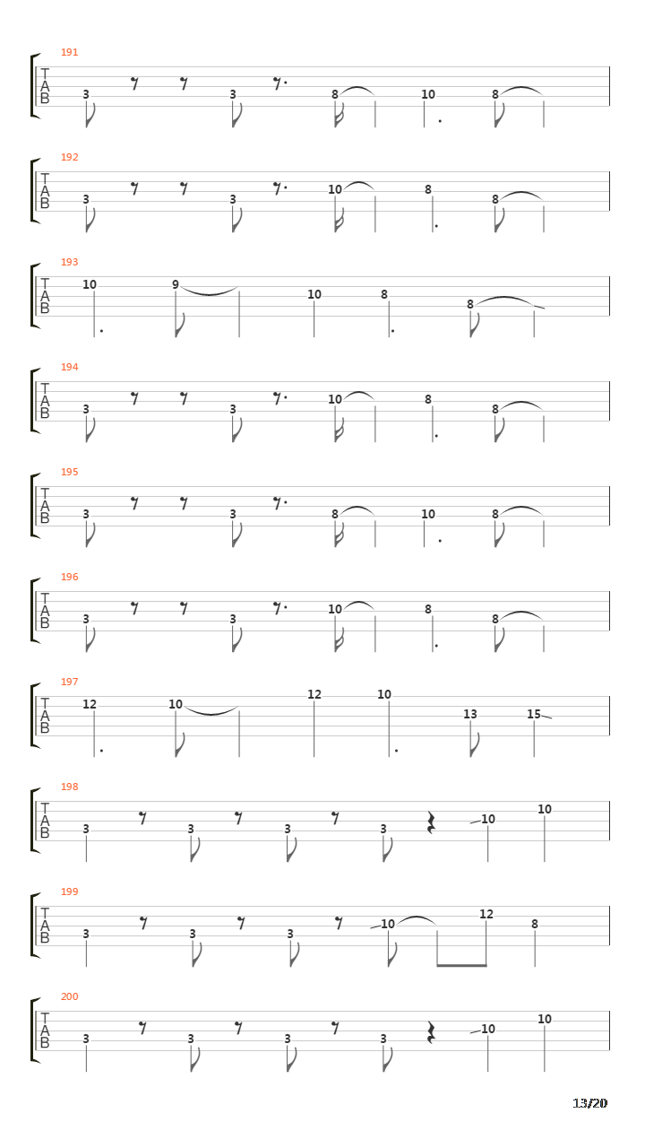 The Proverbial Bellow吉他谱