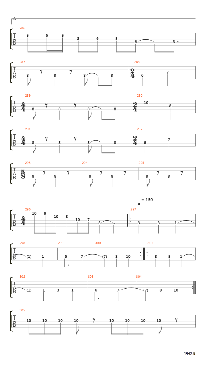 The Proverbial Bellow吉他谱