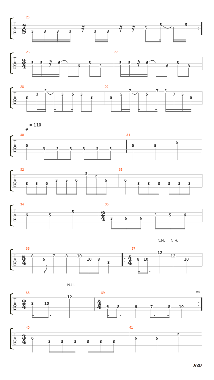 The Proverbial Bellow吉他谱