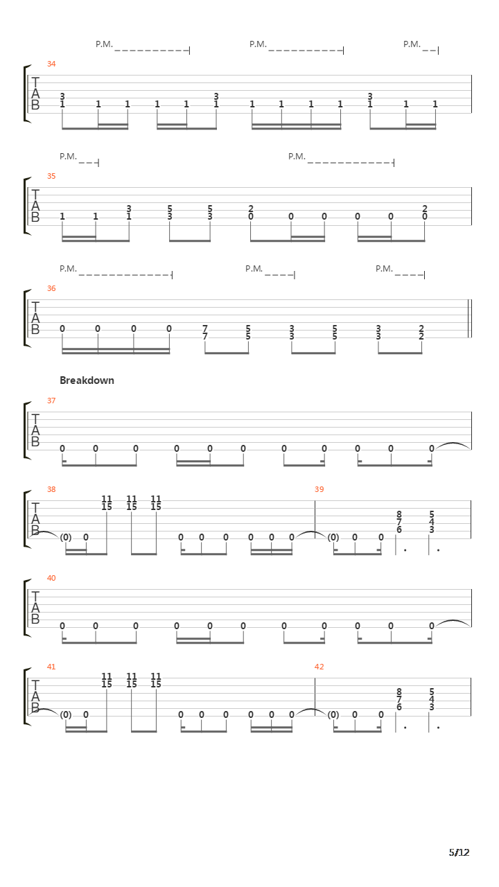 Buried吉他谱