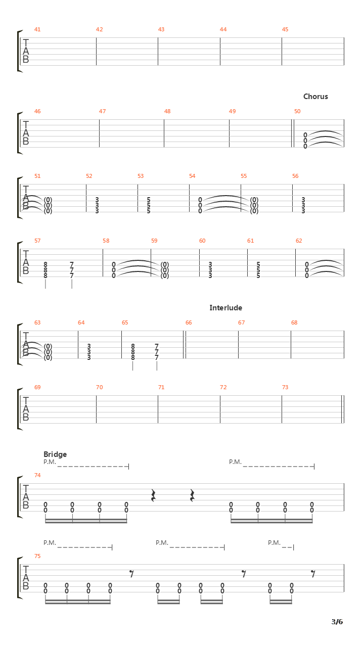 Coma吉他谱