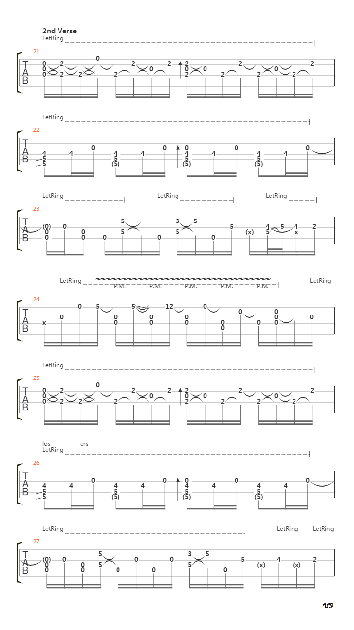 Accordingly吉他谱