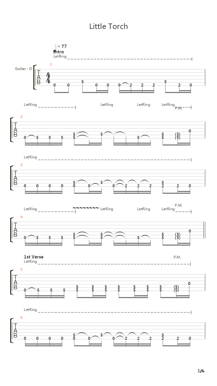 Little Torch吉他谱