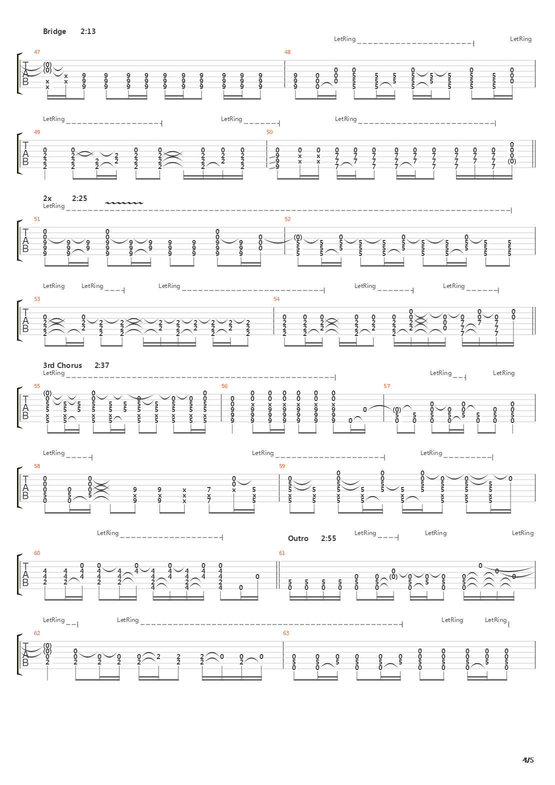 Radar吉他谱