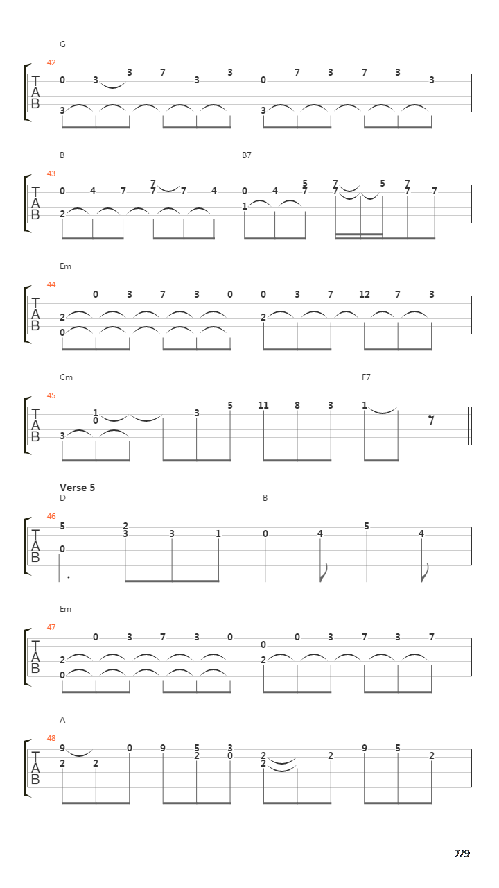 Bound To You吉他谱