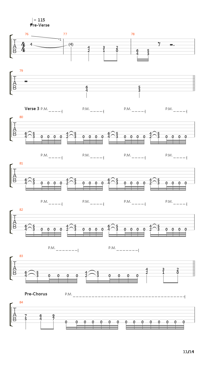 Carrion吉他谱
